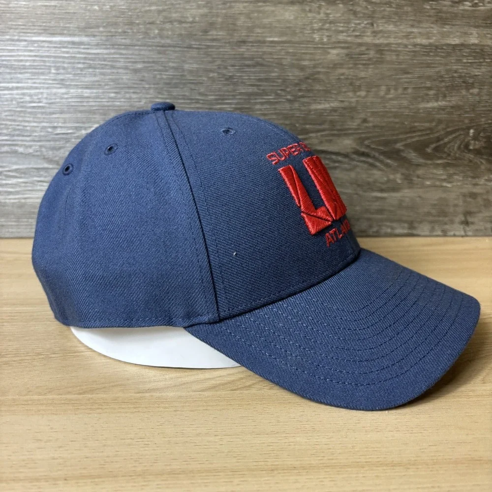 Super Bowl LIII Hat Cap Strap Back Blue Red NFL Football Atlanta Mens 47 Brand